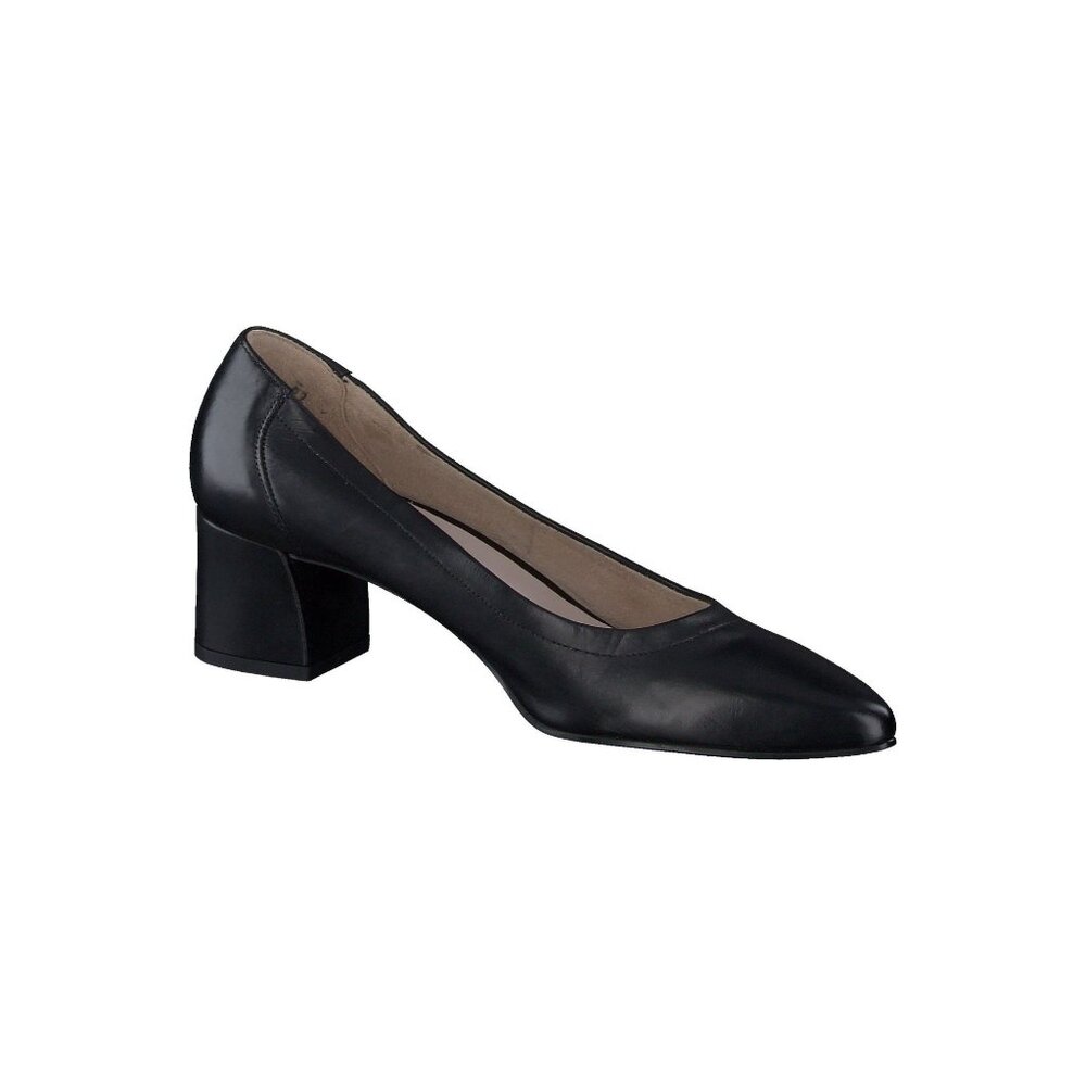 🆕 PAUL GREEN Yvette Pointed Toe Block Heel Pump Shoes Black 8